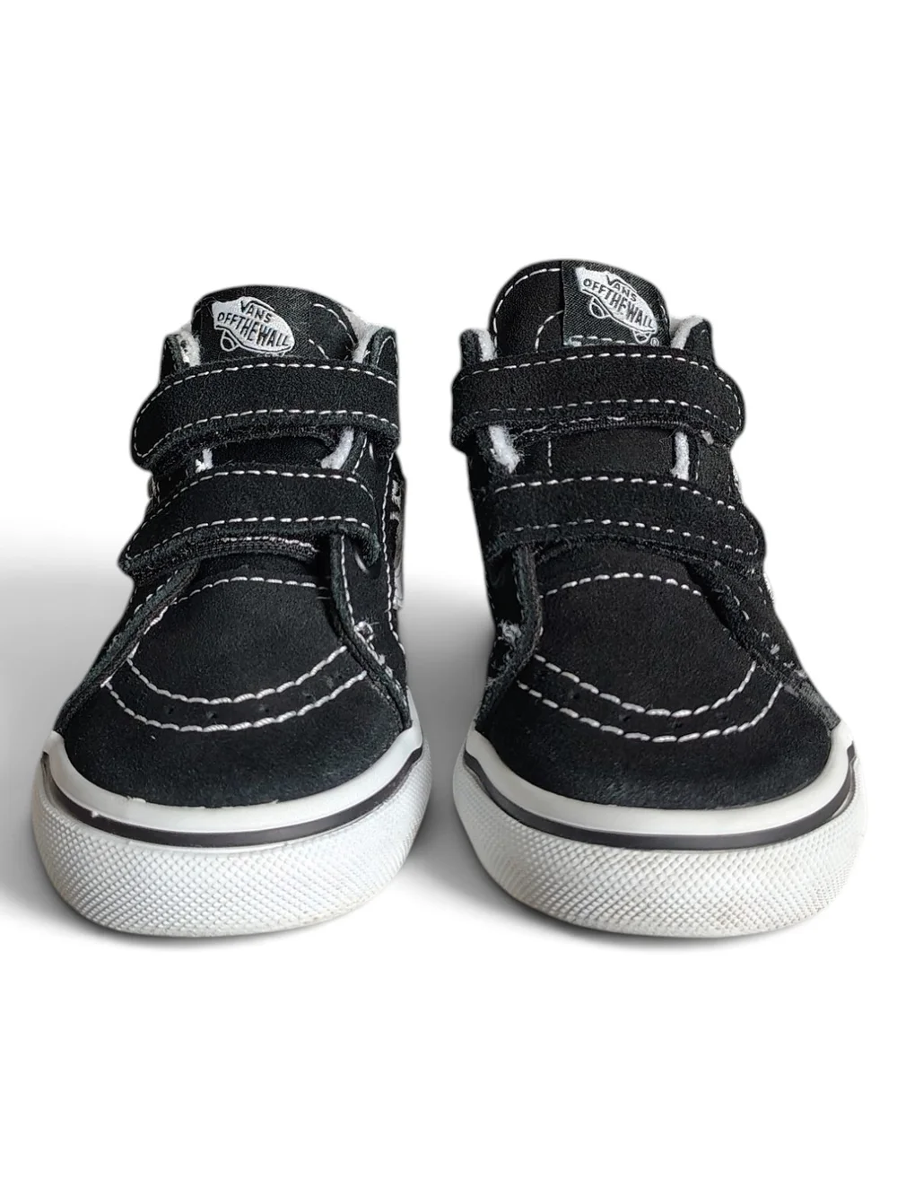 Vans Toddler Sk8-Mid Reissue V Glow Dino Skeleton Sneakers Black Size 8T